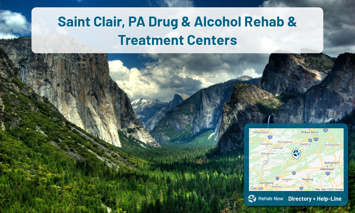 Drug rehab and alcohol treatment services near you in Saint Clair, Pennsylvania. Need help choosing a center? Call us, free.