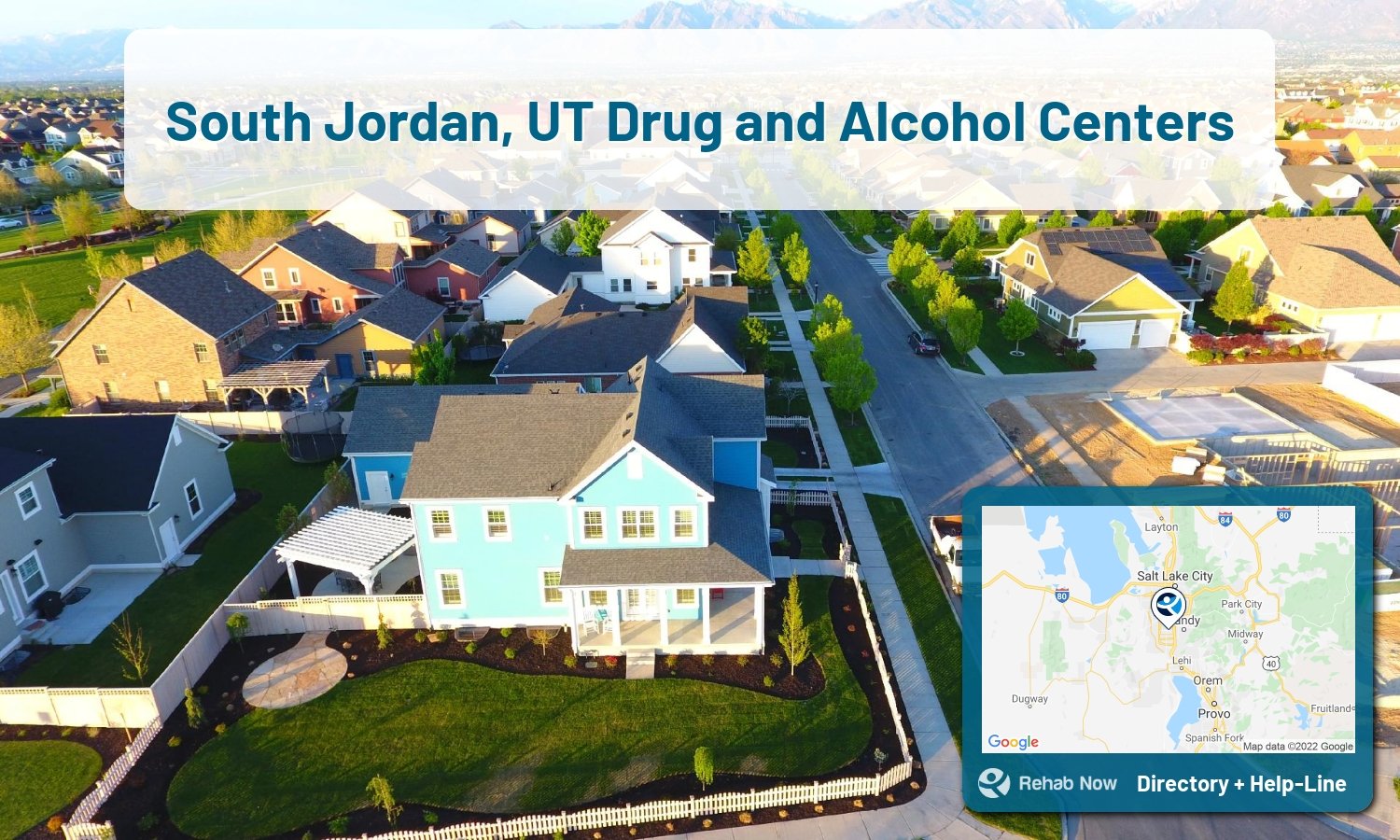 Struggling with addiction in South Jordan, Utah? RehabNow helps you find the best treatment center or rehab available.