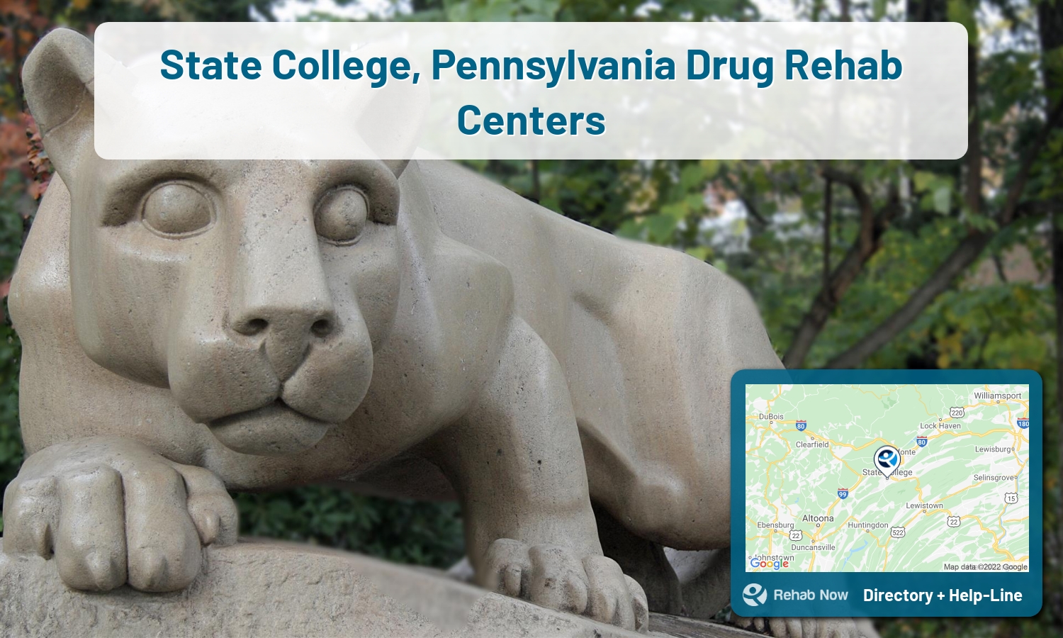 View options, availability, treatment methods, and more, for drug rehab and alcohol treatment in State College, Pennsylvania