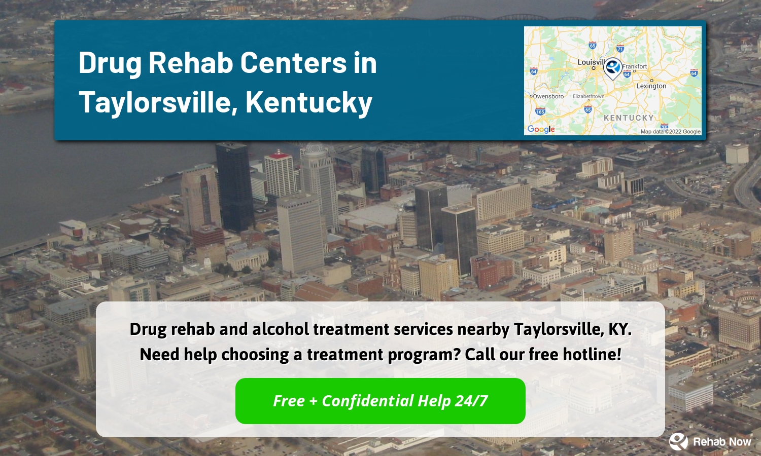 Drug rehab and alcohol treatment services nearby Taylorsville, KY. Need help choosing a treatment program? Call our free hotline!