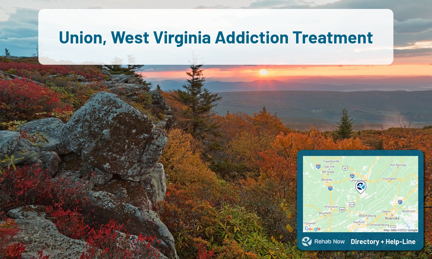 View options, availability, treatment methods, and more, for drug rehab and alcohol treatment in Union, West Virginia
