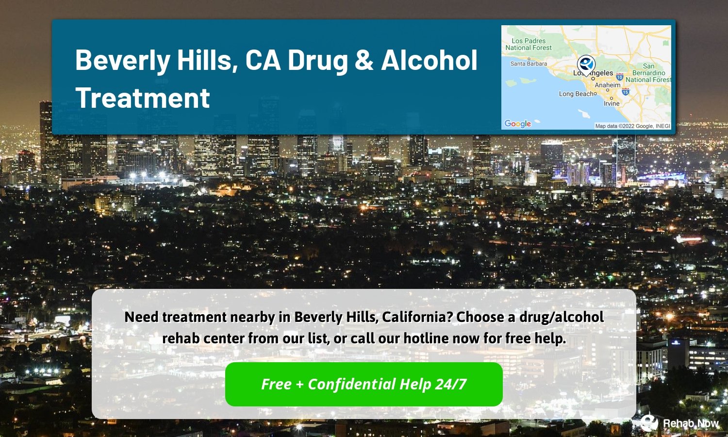 Need treatment nearby in Beverly Hills, California? Choose a drug/alcohol rehab center from our list, or call our hotline now for free help.