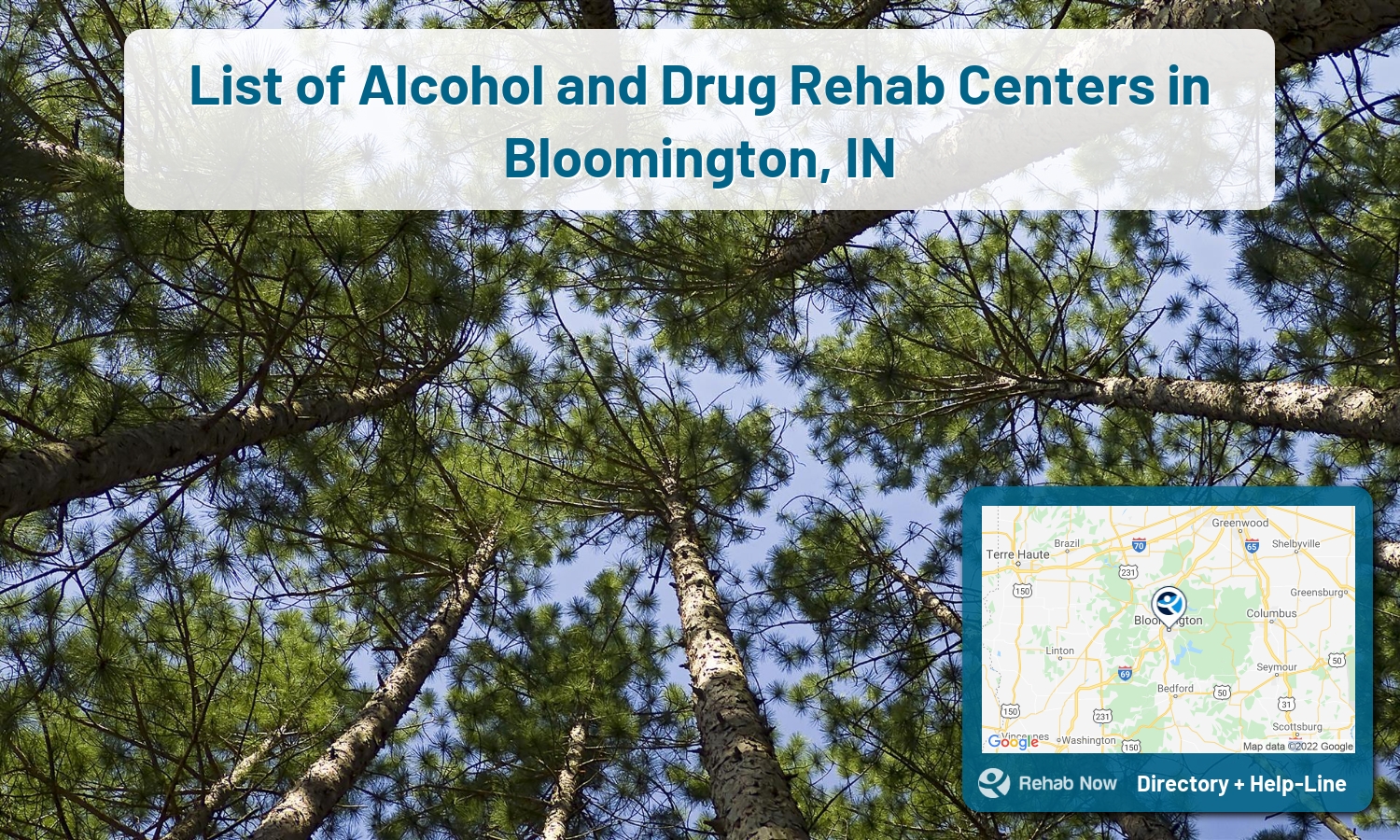 Bloomington, IN Treatment Centers. Find drug rehab in Bloomington, Indiana, or detox and treatment programs. Get the right help now!