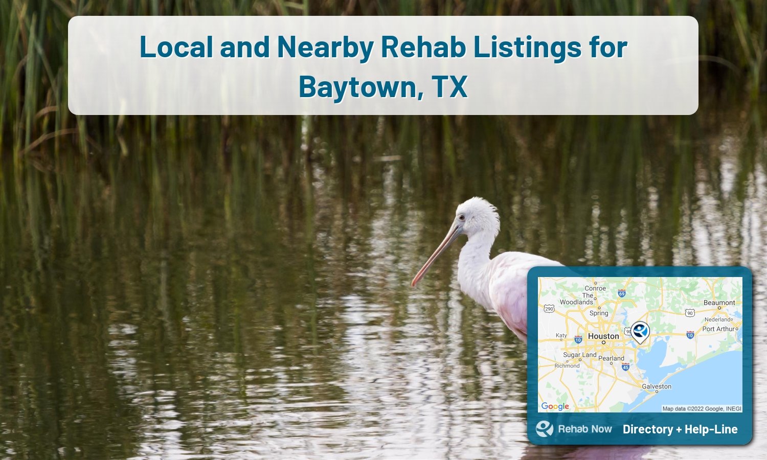 Struggling with addiction in Baytown, Texas? RehabNow helps you find the best treatment center or rehab available.