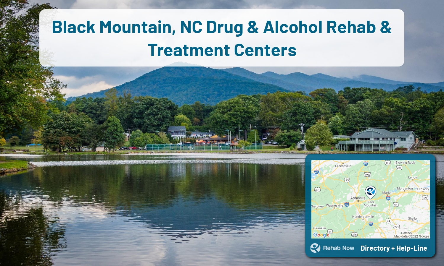 Find drug rehab and alcohol treatment services in Black Mountain. Our experts help you find a center in Black Mountain, North Carolina
