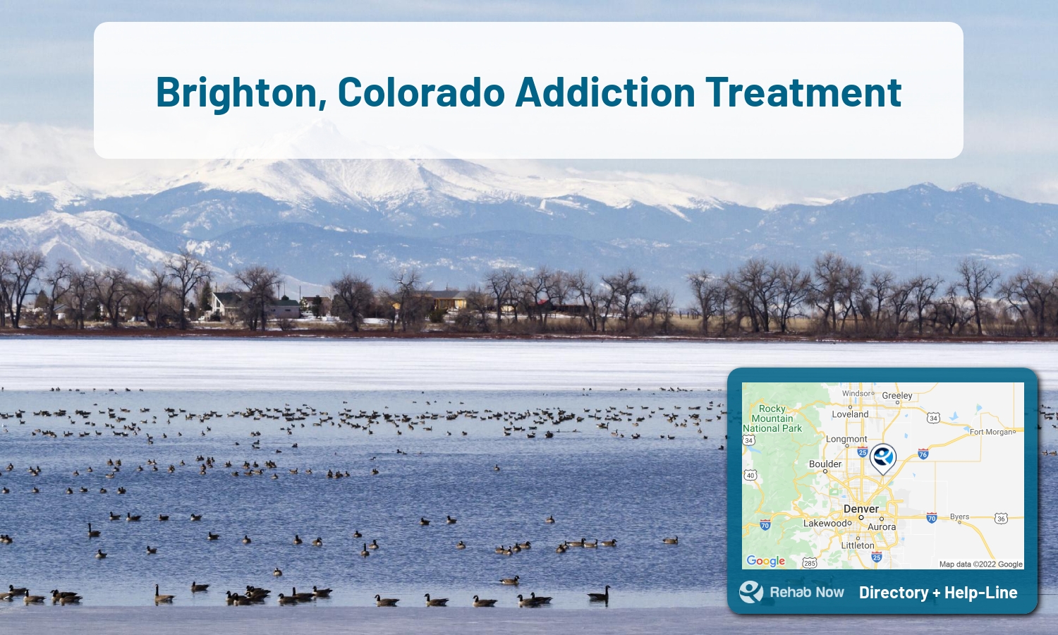List of alcohol and drug treatment centers near you in Brighton, Colorado. Research certifications, programs, methods, pricing, and more.