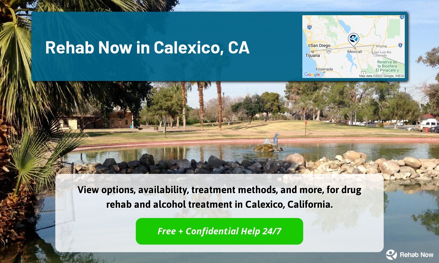 View options, availability, treatment methods, and more, for drug rehab and alcohol treatment in Calexico, California.