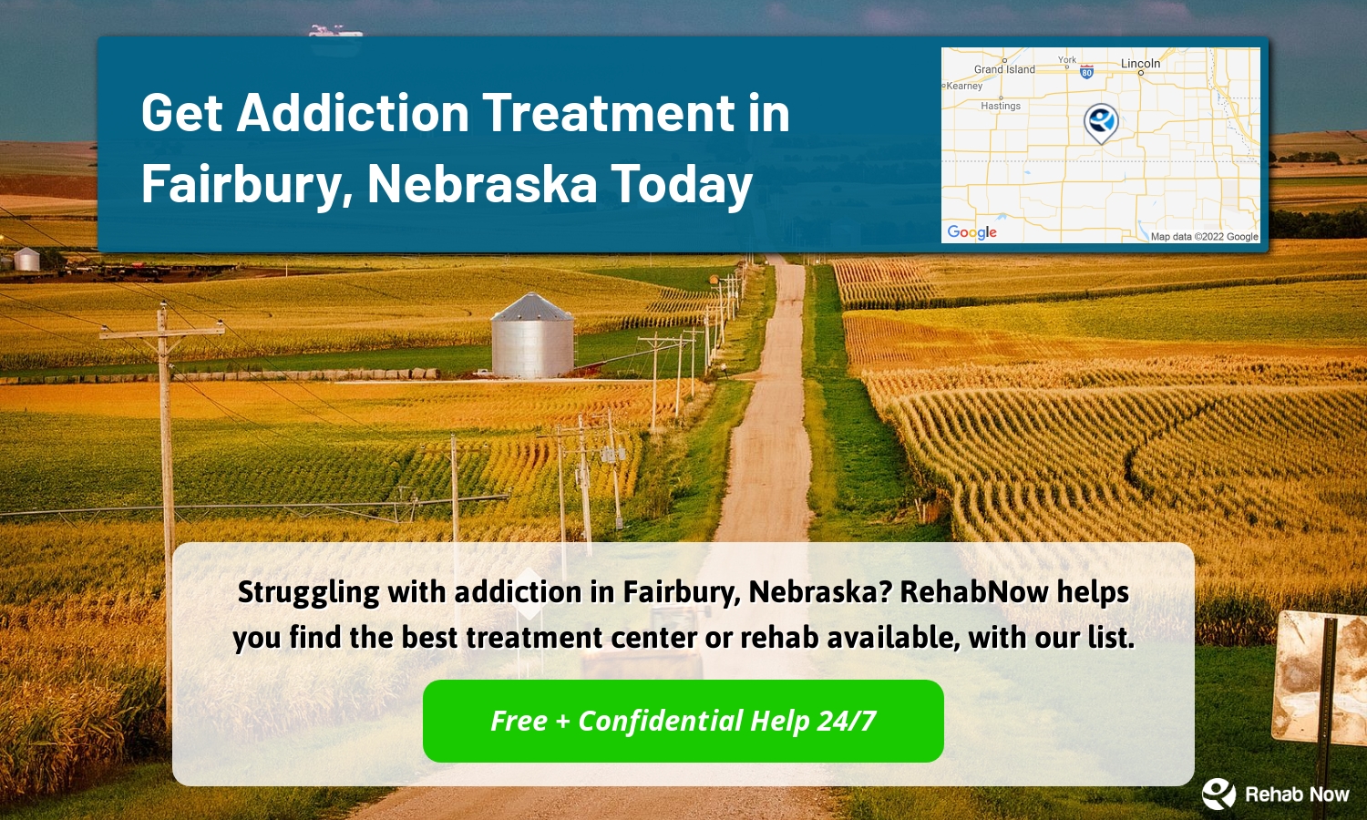 Struggling with addiction in Fairbury, Nebraska? RehabNow helps you find the best treatment center or rehab available, with our list.