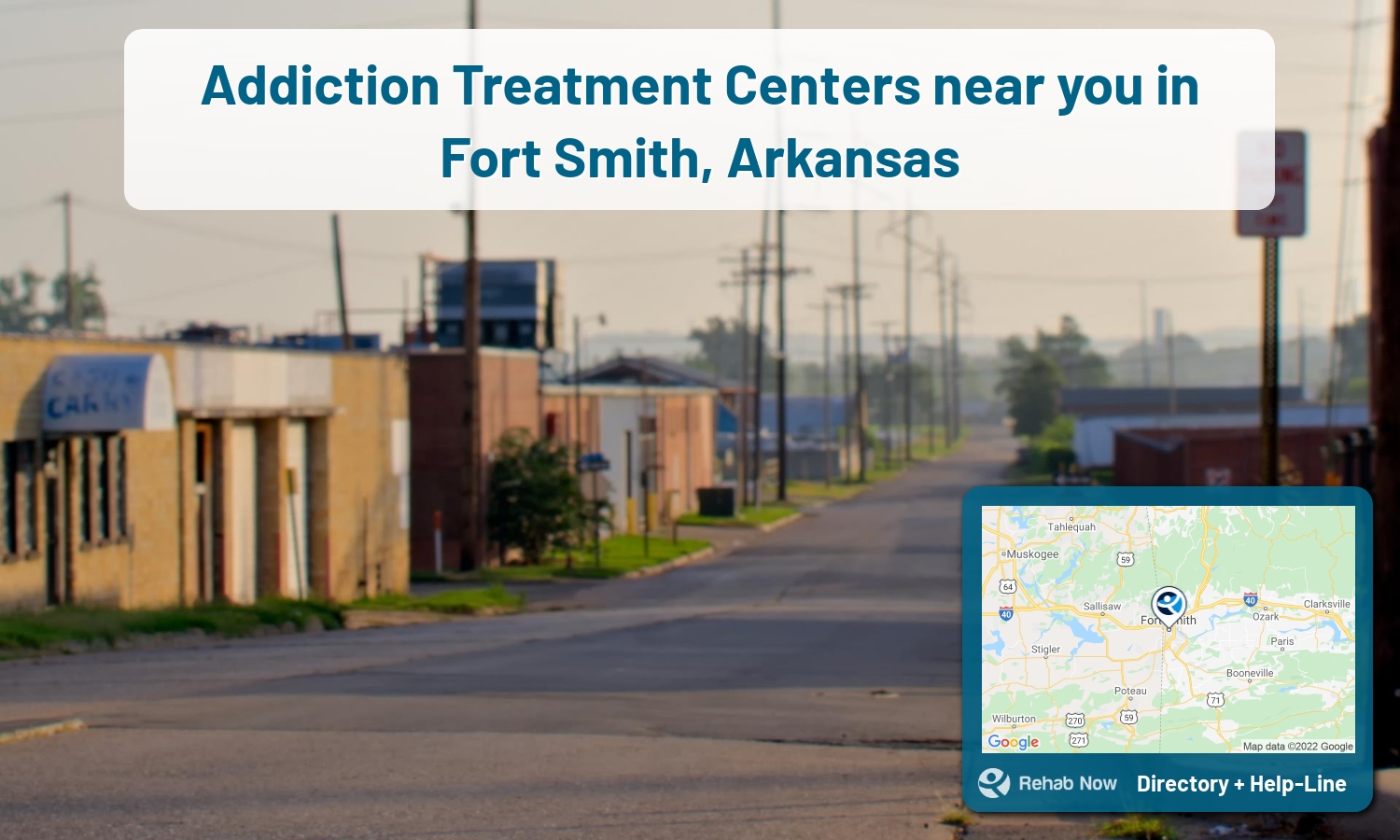 Fort Smith, AR Treatment Centers. Find drug rehab in Fort Smith, Arkansas, or detox and treatment programs. Get the right help now!