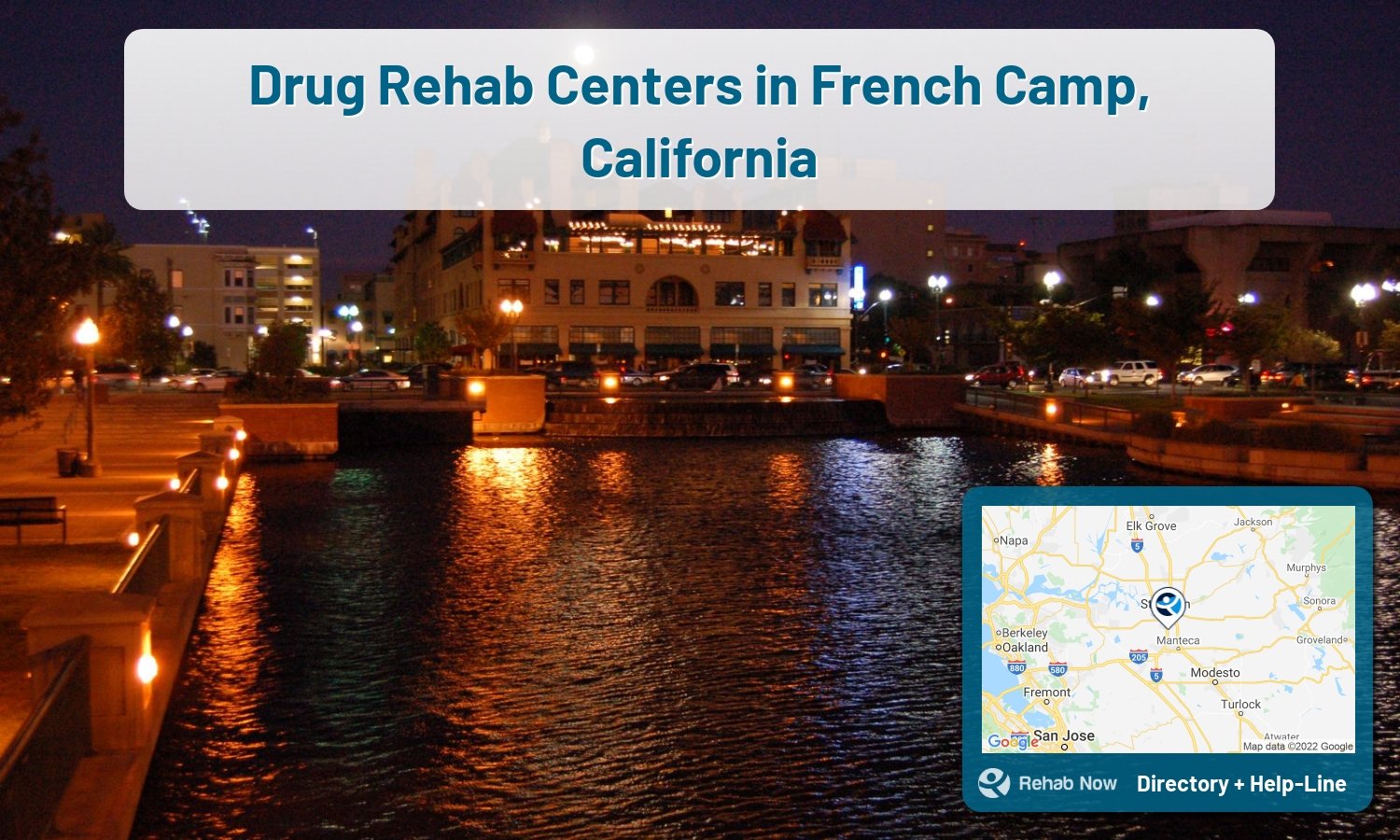 View options, availability, treatment methods, and more, for drug rehab and alcohol treatment in French Camp, California