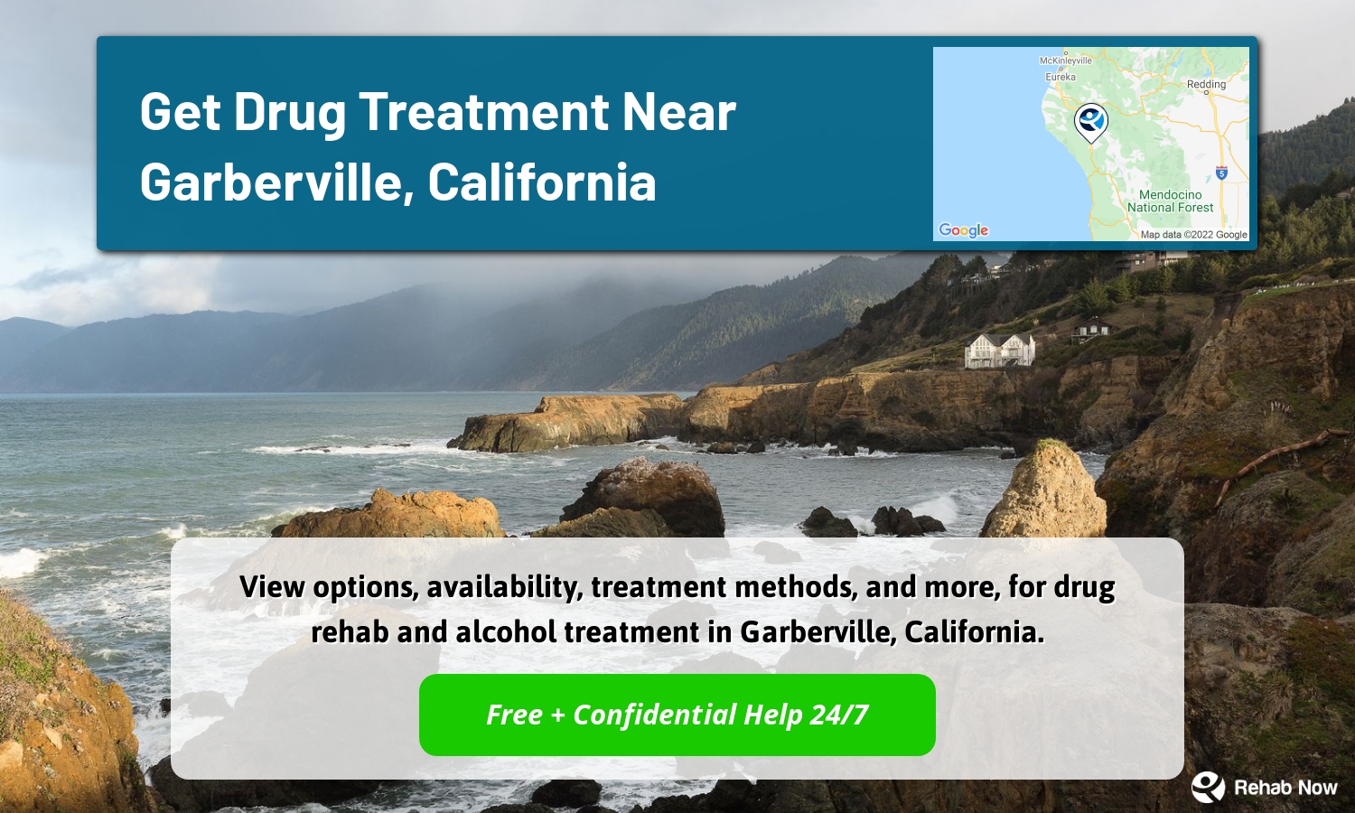 View options, availability, treatment methods, and more, for drug rehab and alcohol treatment in Garberville, California.