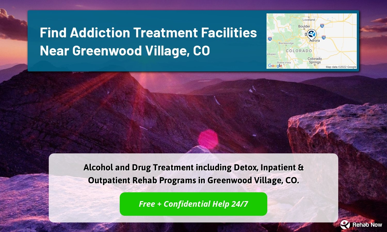 Alcohol and Drug Treatment including Detox, Inpatient & Outpatient Rehab Programs in Greenwood Village, CO.
