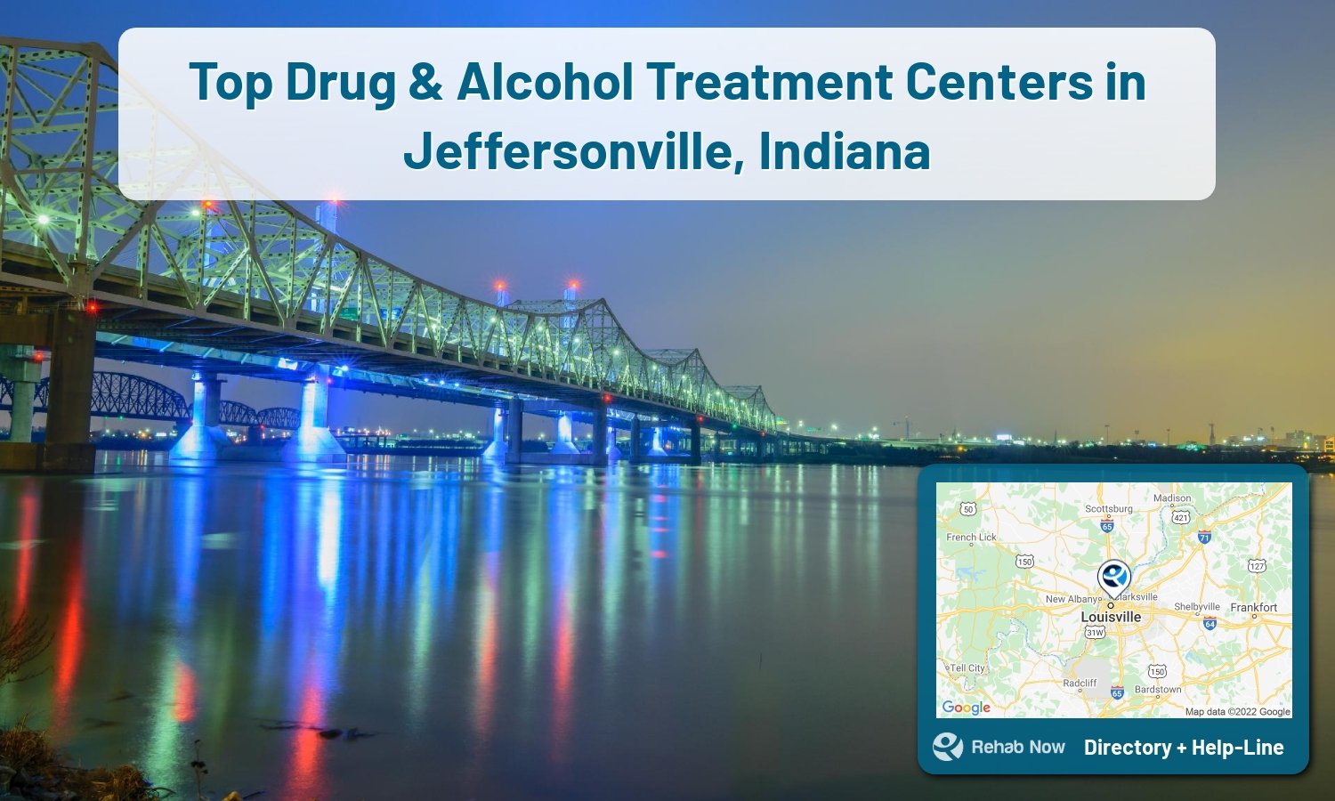 Need treatment nearby in Jeffersonville, Indiana? Choose a drug/alcohol rehab center from our list, or call our hotline now for free help.