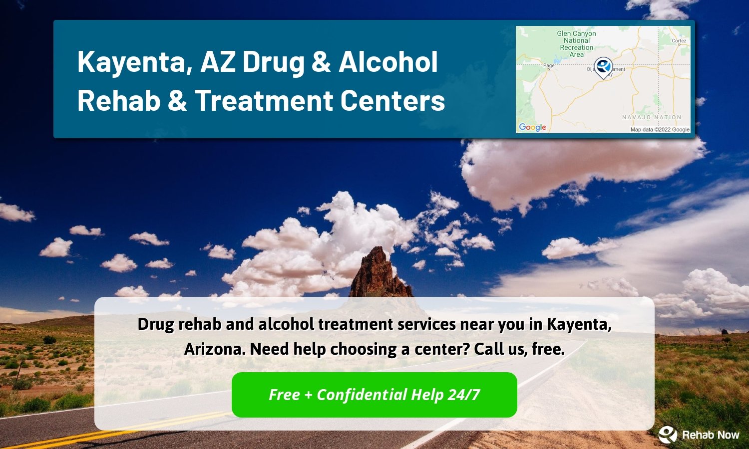 Drug rehab and alcohol treatment services near you in Kayenta, Arizona. Need help choosing a center? Call us, free.