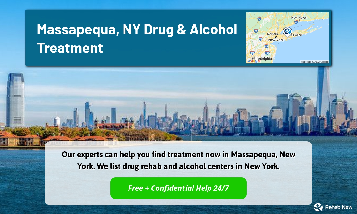 Our experts can help you find treatment now in Massapequa, New York. We list drug rehab and alcohol centers in New York.