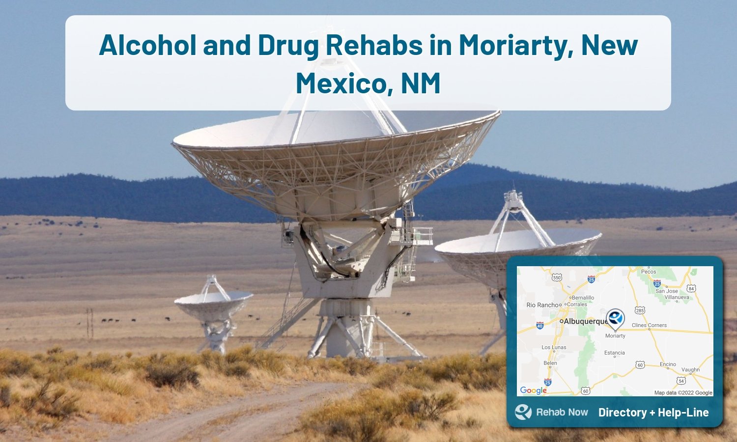 Find drug rehab and alcohol treatment services in Moriarty. Our experts help you find a center in Moriarty, New Mexico