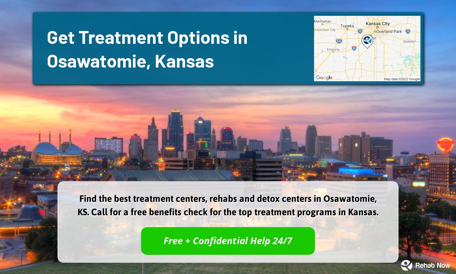 Find the best treatment centers, rehabs and detox centers in Osawatomie, KS. Call for a free benefits check for the top treatment programs in Kansas.