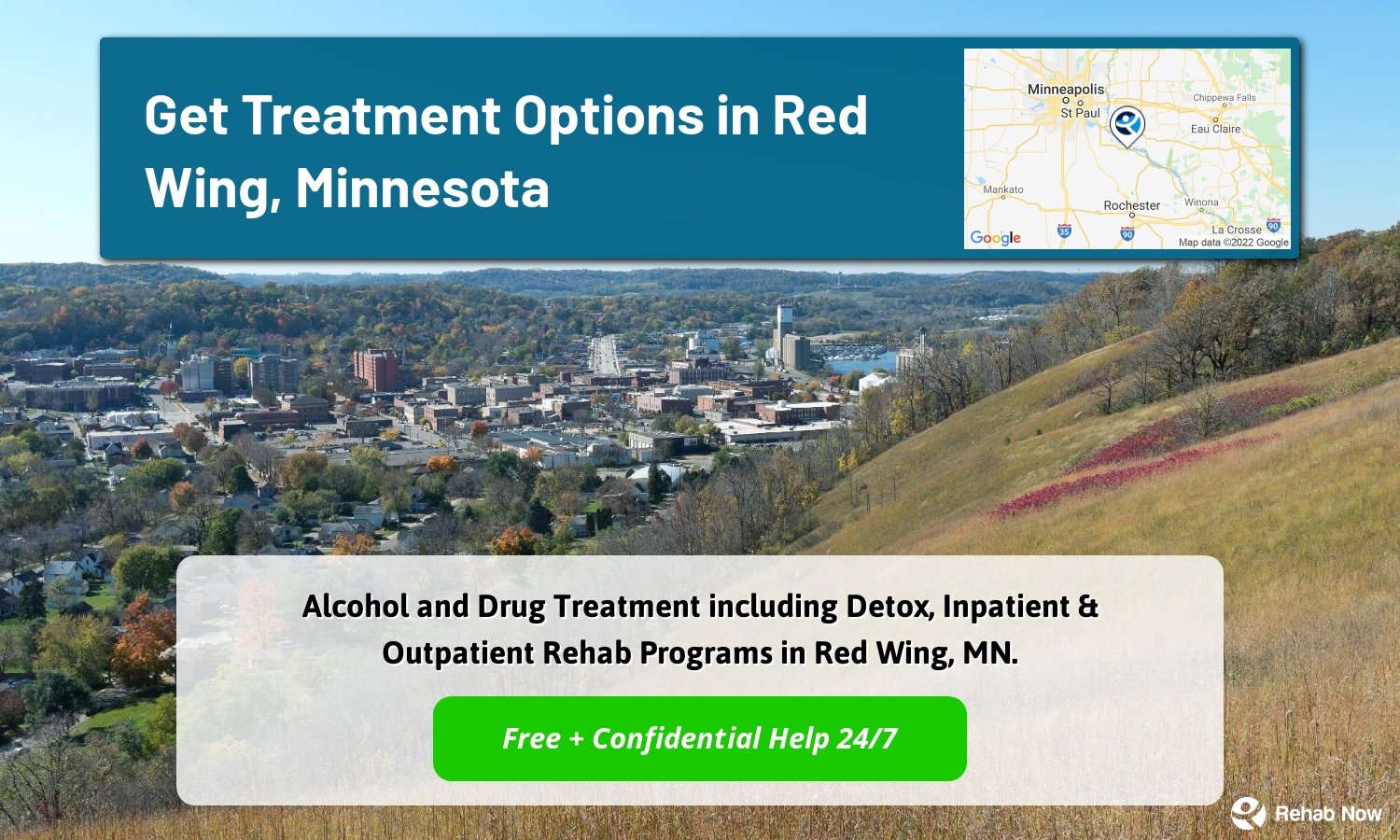Alcohol and Drug Treatment including Detox, Inpatient & Outpatient Rehab Programs in Red Wing, MN.