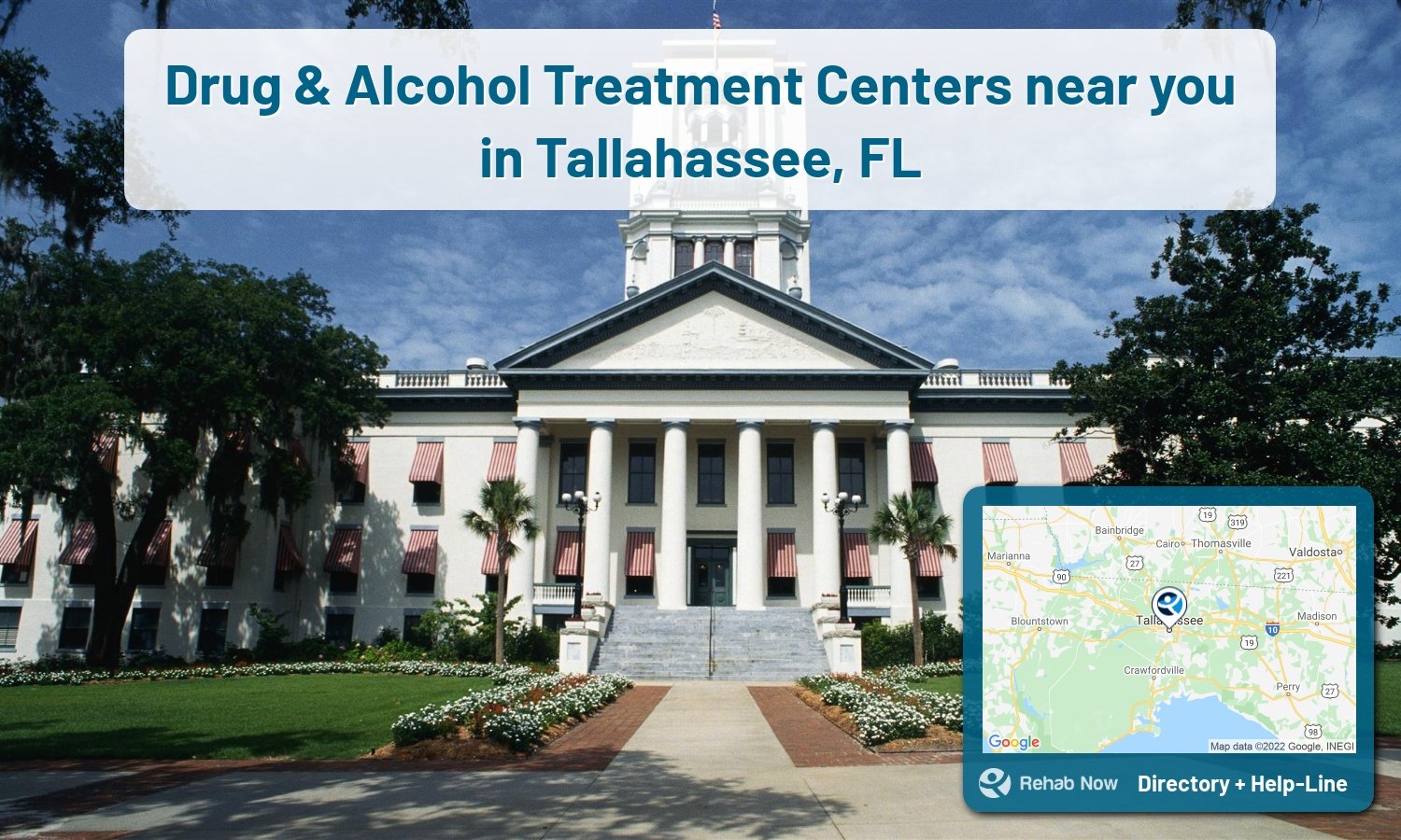 Struggling with addiction in Tallahassee, Florida? RehabNow helps you find the best treatment center or rehab available.