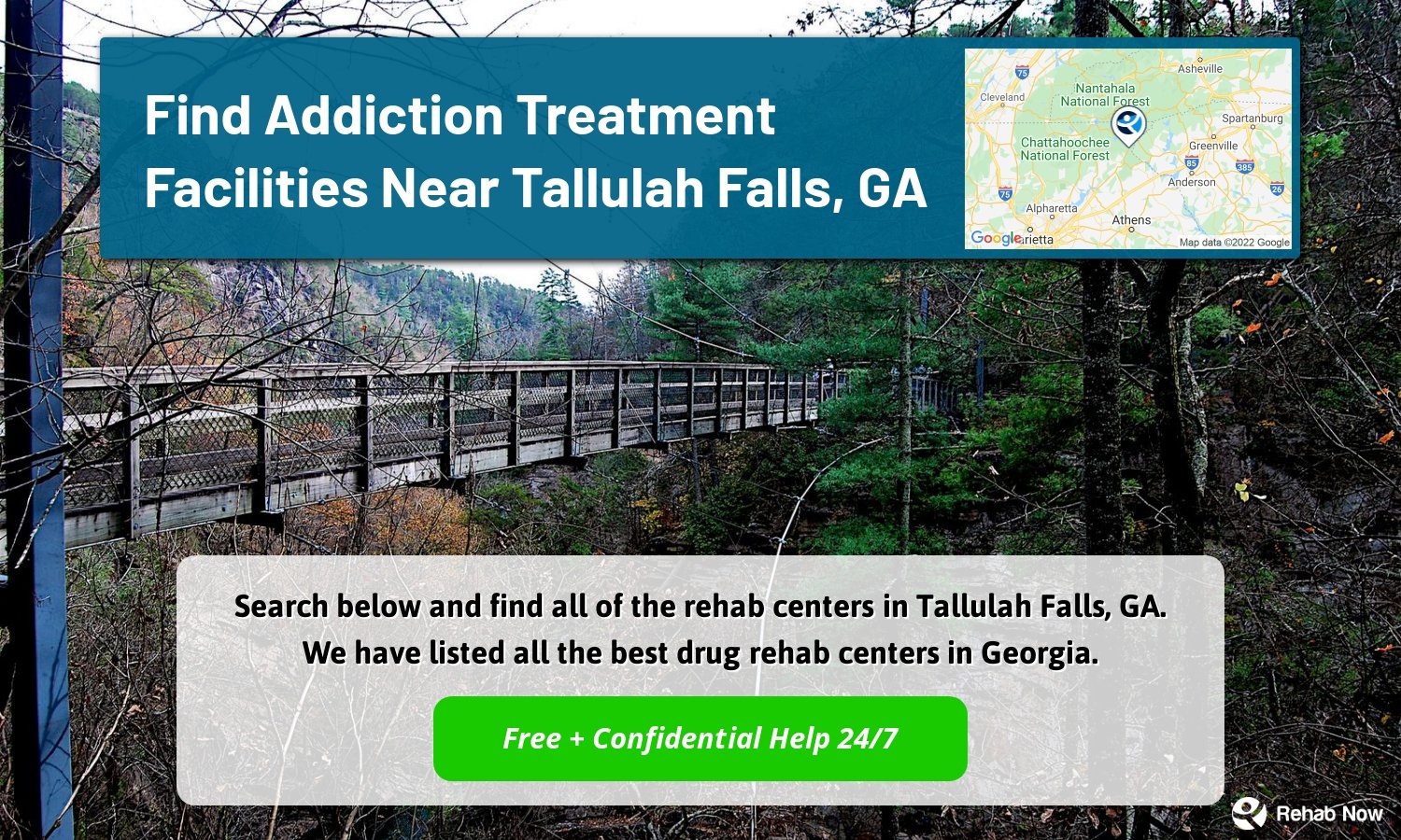Search below and find all of the rehab centers in Tallulah Falls, GA. We have listed all the best drug rehab centers in Georgia.