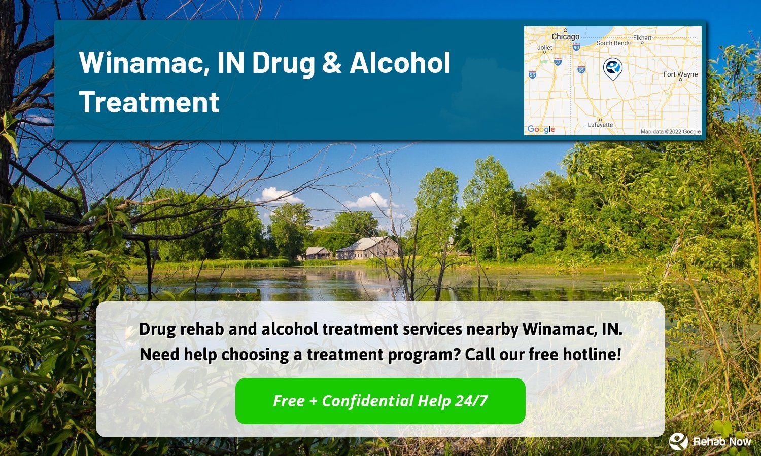 Drug rehab and alcohol treatment services nearby Winamac, IN. Need help choosing a treatment program? Call our free hotline!