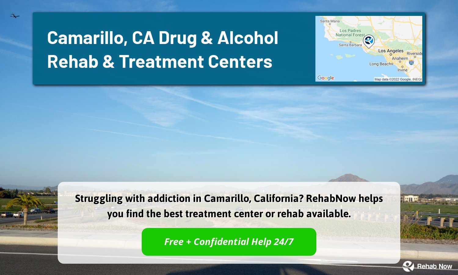Struggling with addiction in Camarillo, California? RehabNow helps you find the best treatment center or rehab available.