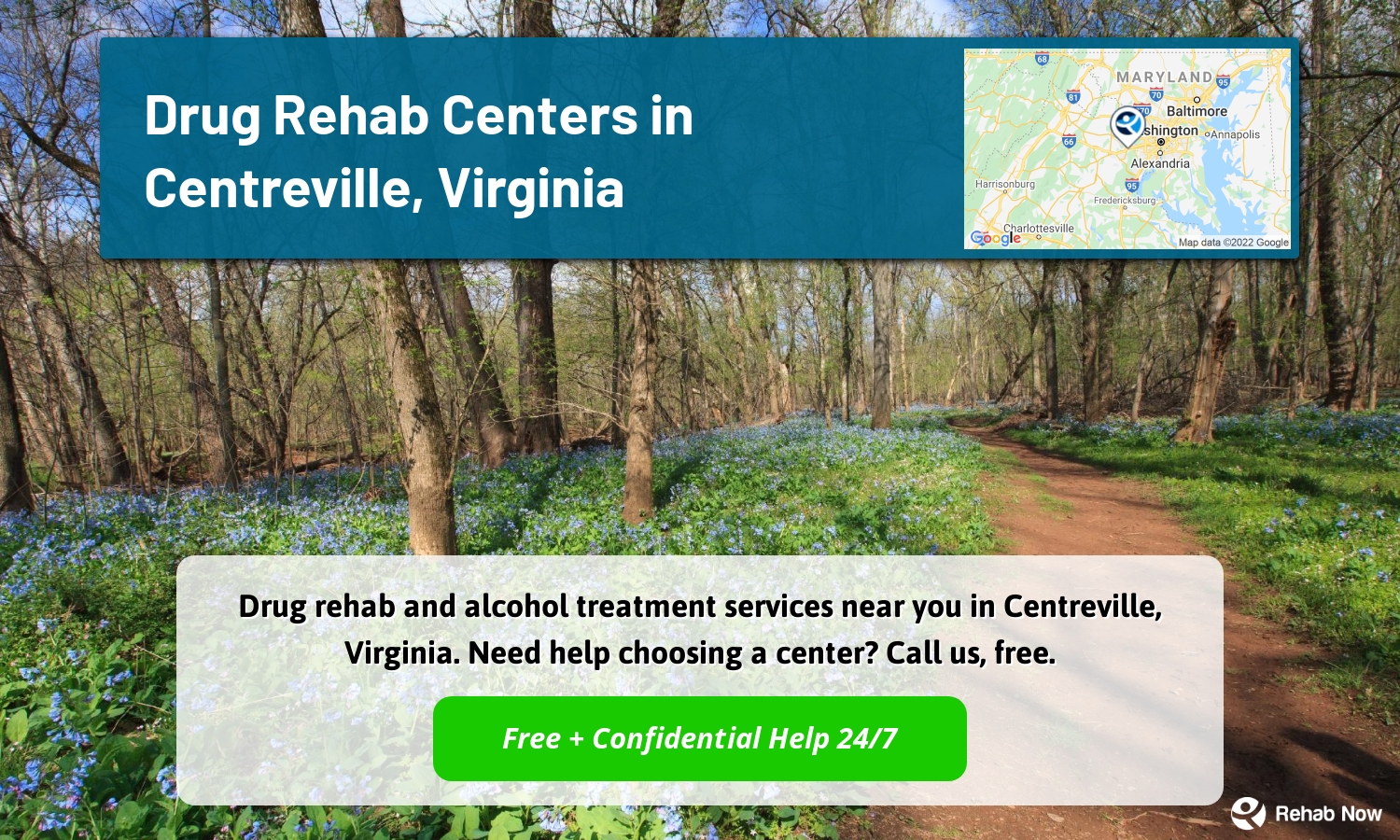 Drug rehab and alcohol treatment services near you in Centreville, Virginia. Need help choosing a center? Call us, free.