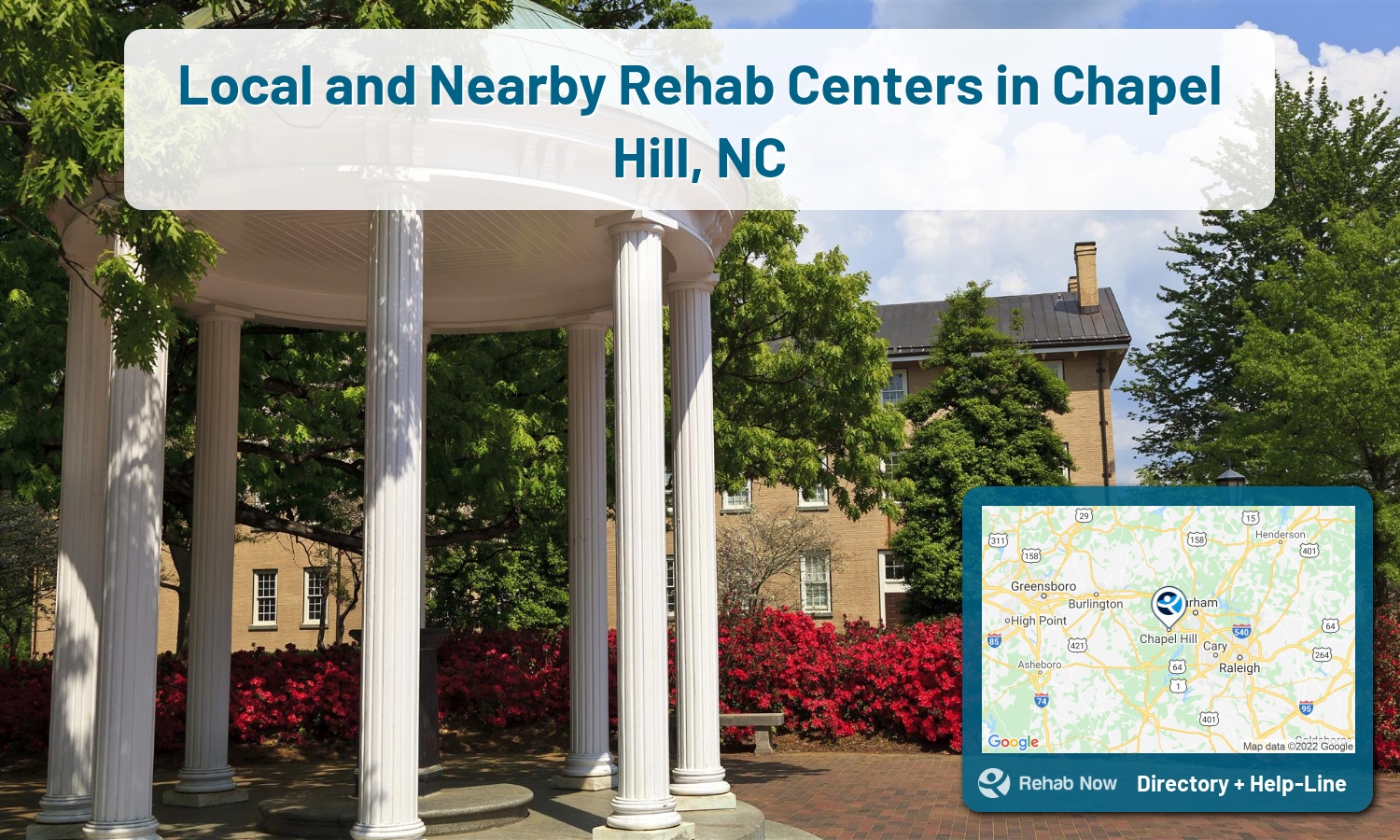 View options, availability, treatment methods, and more, for drug rehab and alcohol treatment in Chapel Hill, North Carolina