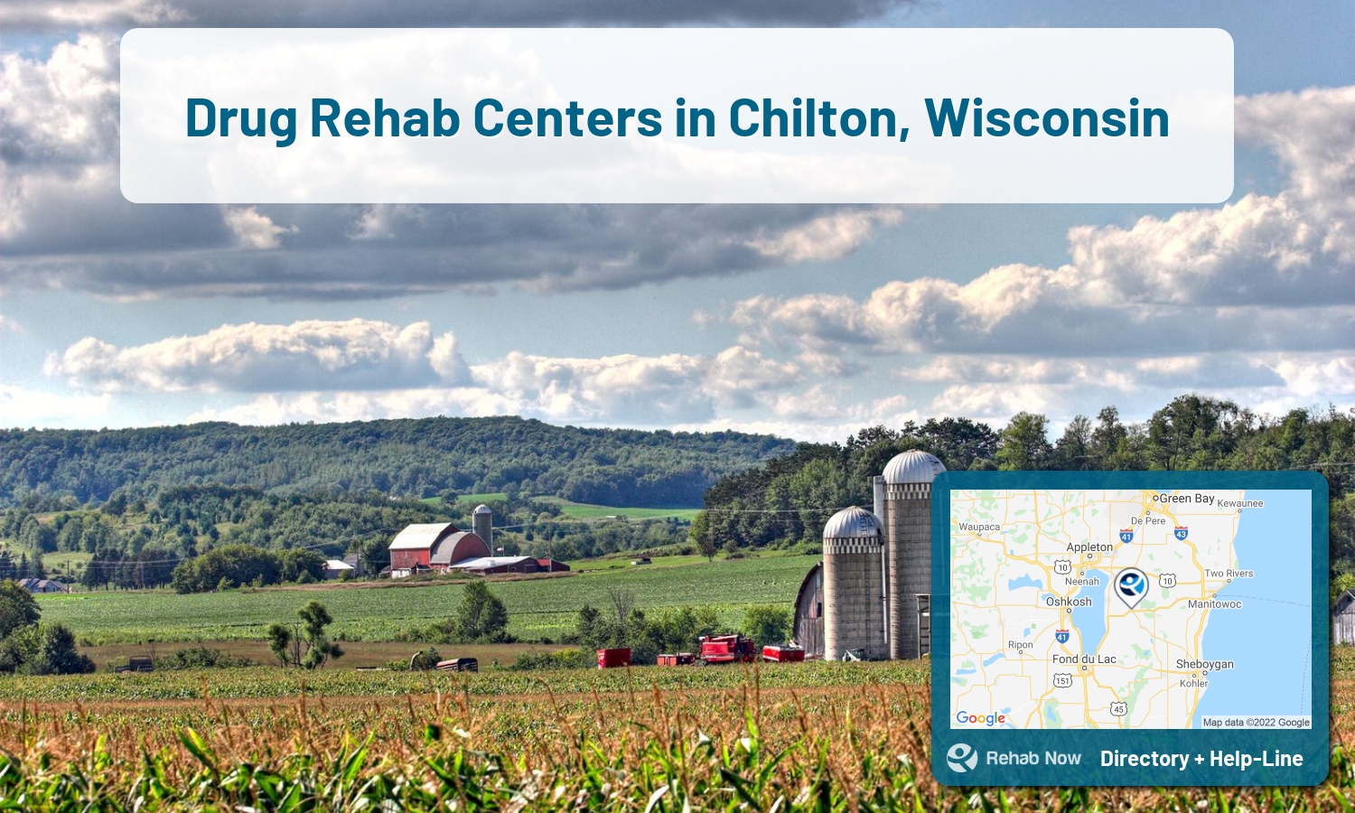 Chilton, WI Treatment Centers. Find drug rehab in Chilton, Wisconsin, or detox and treatment programs. Get the right help now!