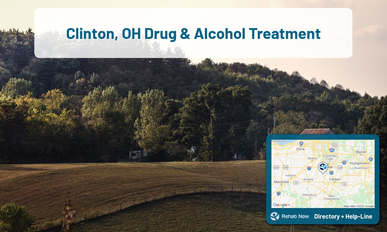 Need treatment nearby in Clinton, Ohio? Choose a drug/alcohol rehab center from our list, or call our hotline now for free help.