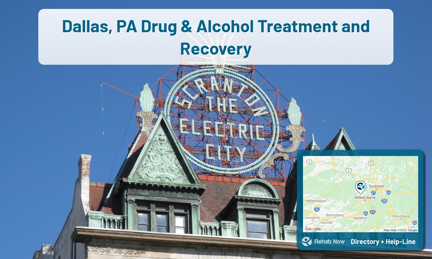 Drug rehab and alcohol treatment services nearby Dallas, PA. Need help choosing a treatment program? Call our free hotline!