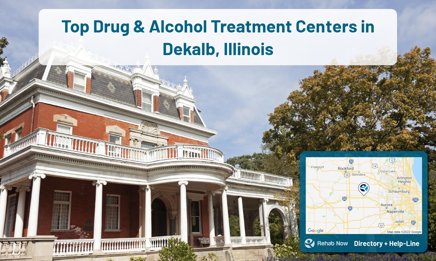 Struggling with addiction in Dekalb, Illinois? RehabNow helps you find the best treatment center or rehab available.