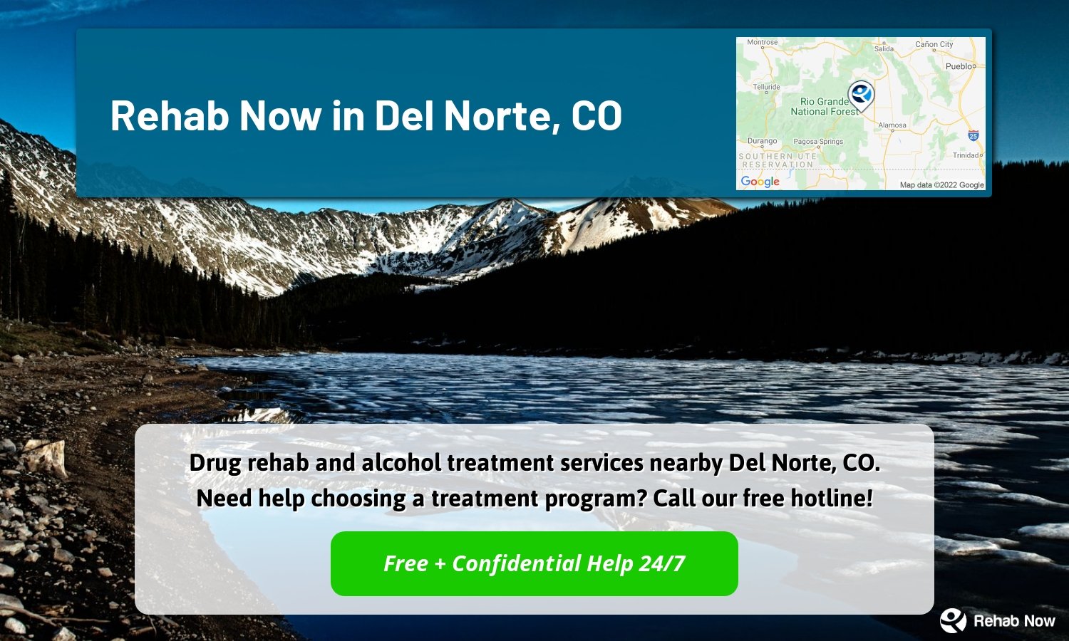 Drug rehab and alcohol treatment services nearby Del Norte, CO. Need help choosing a treatment program? Call our free hotline!