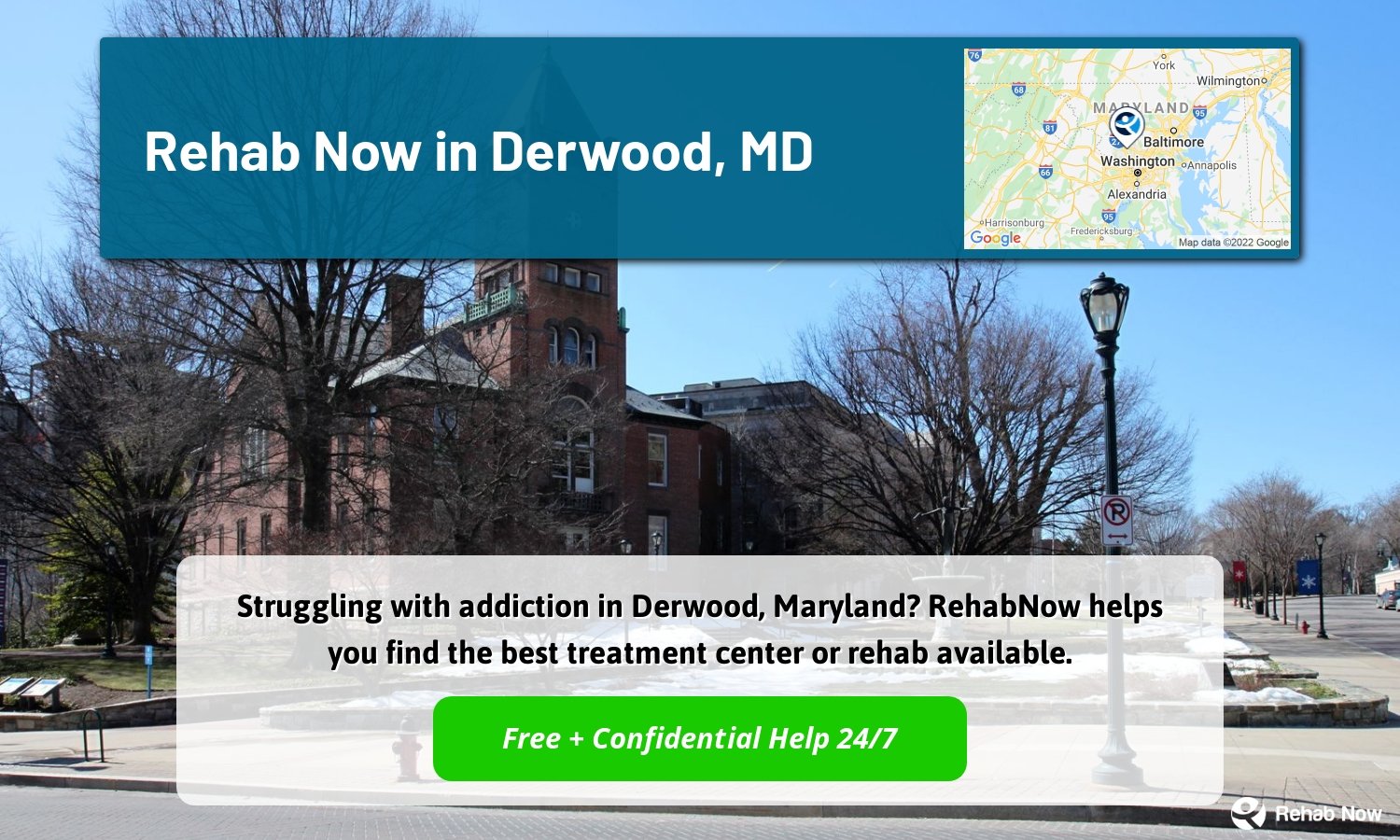 Struggling with addiction in Derwood, Maryland? RehabNow helps you find the best treatment center or rehab available.