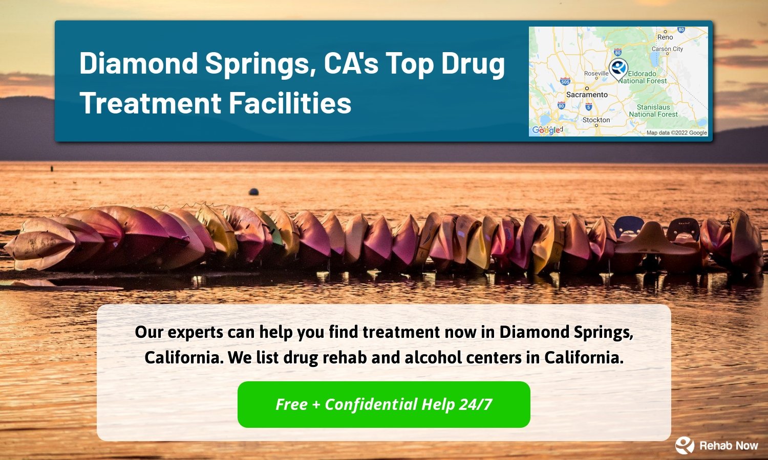 Our experts can help you find treatment now in Diamond Springs, California. We list drug rehab and alcohol centers in California.