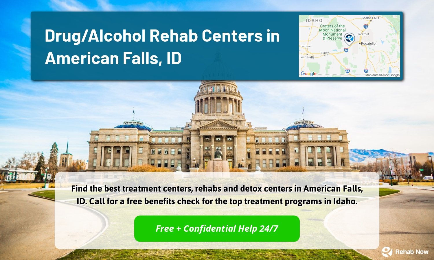 Find the best treatment centers, rehabs and detox centers in American Falls, ID. Call for a free benefits check for the top treatment programs in Idaho.