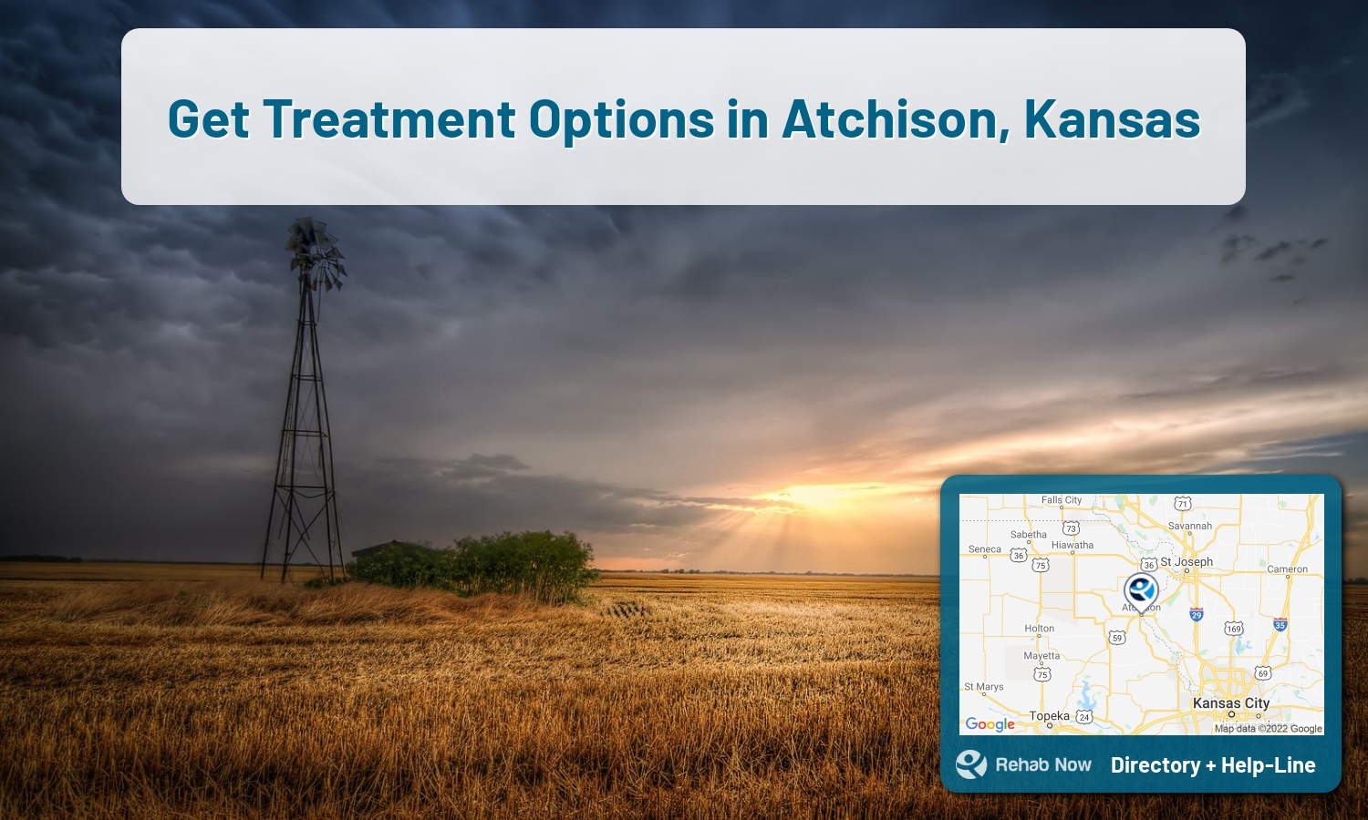 Atchison, KS Treatment Centers. Find drug rehab in Atchison, Kansas, or detox and treatment programs. Get the right help now!