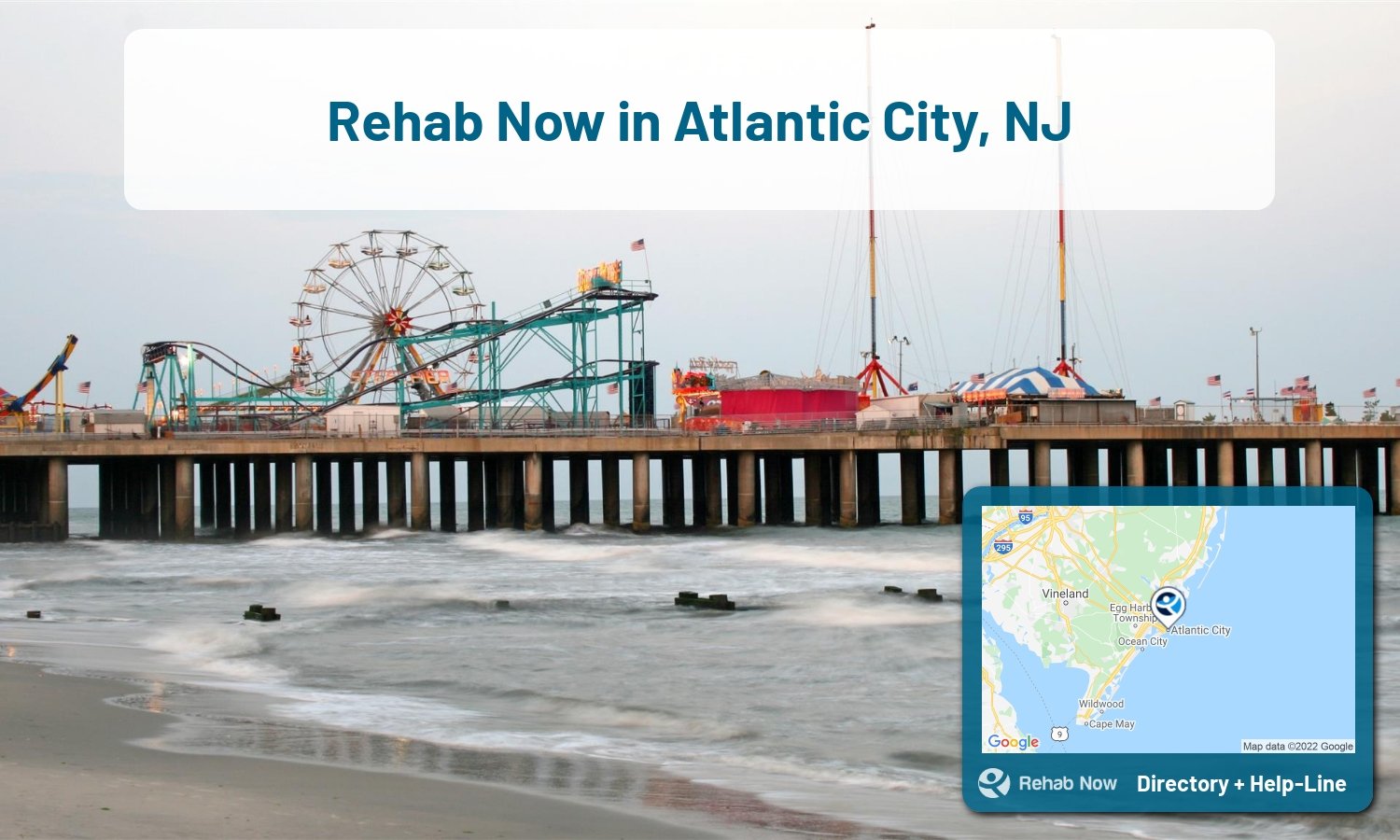 Need treatment nearby in Atlantic City, New Jersey? Choose a drug/alcohol rehab center from our list, or call our hotline now for free help.