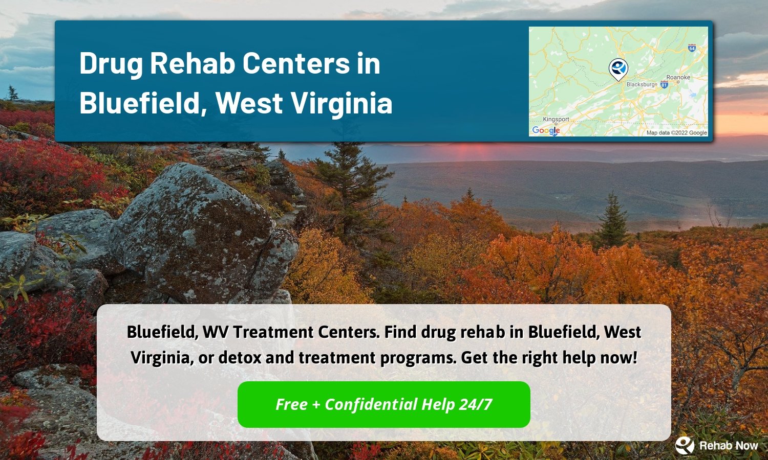 Bluefield, WV Treatment Centers. Find drug rehab in Bluefield, West Virginia, or detox and treatment programs. Get the right help now!