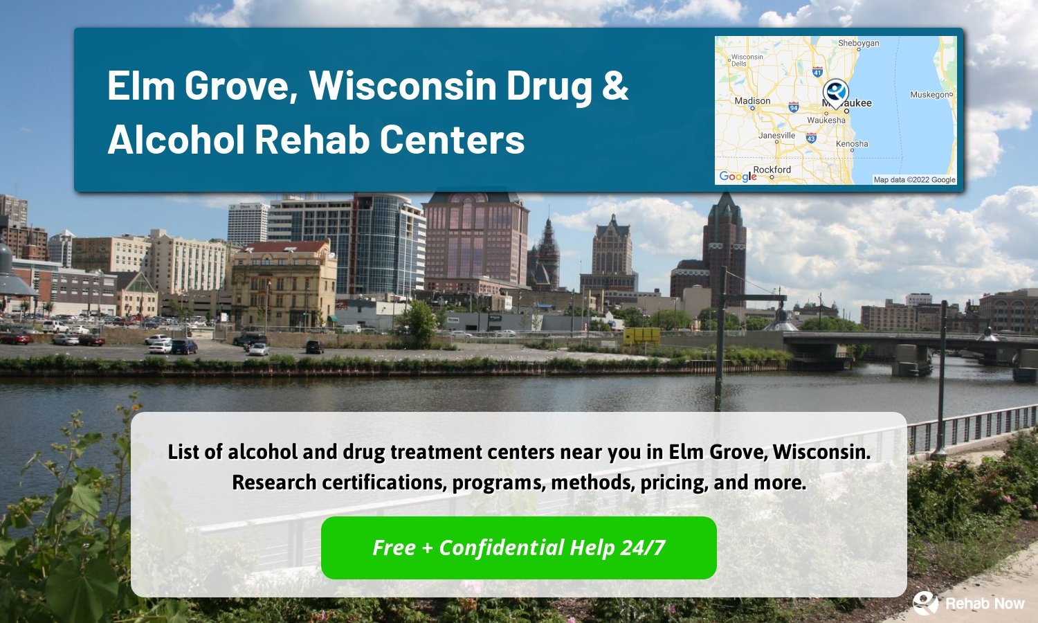 List of alcohol and drug treatment centers near you in Elm Grove, Wisconsin. Research certifications, programs, methods, pricing, and more.