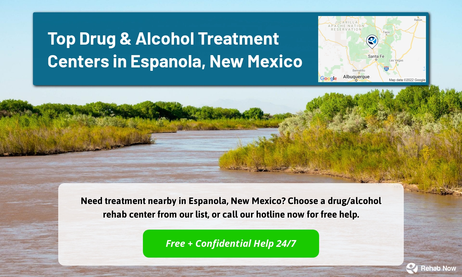 Need treatment nearby in Espanola, New Mexico? Choose a drug/alcohol rehab center from our list, or call our hotline now for free help.