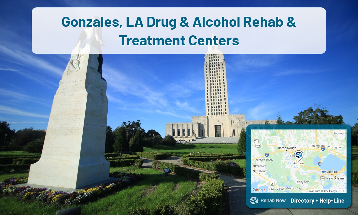 Gonzales, LA Treatment Centers. Find drug rehab in Gonzales, Louisiana, or detox and treatment programs. Get the right help now!