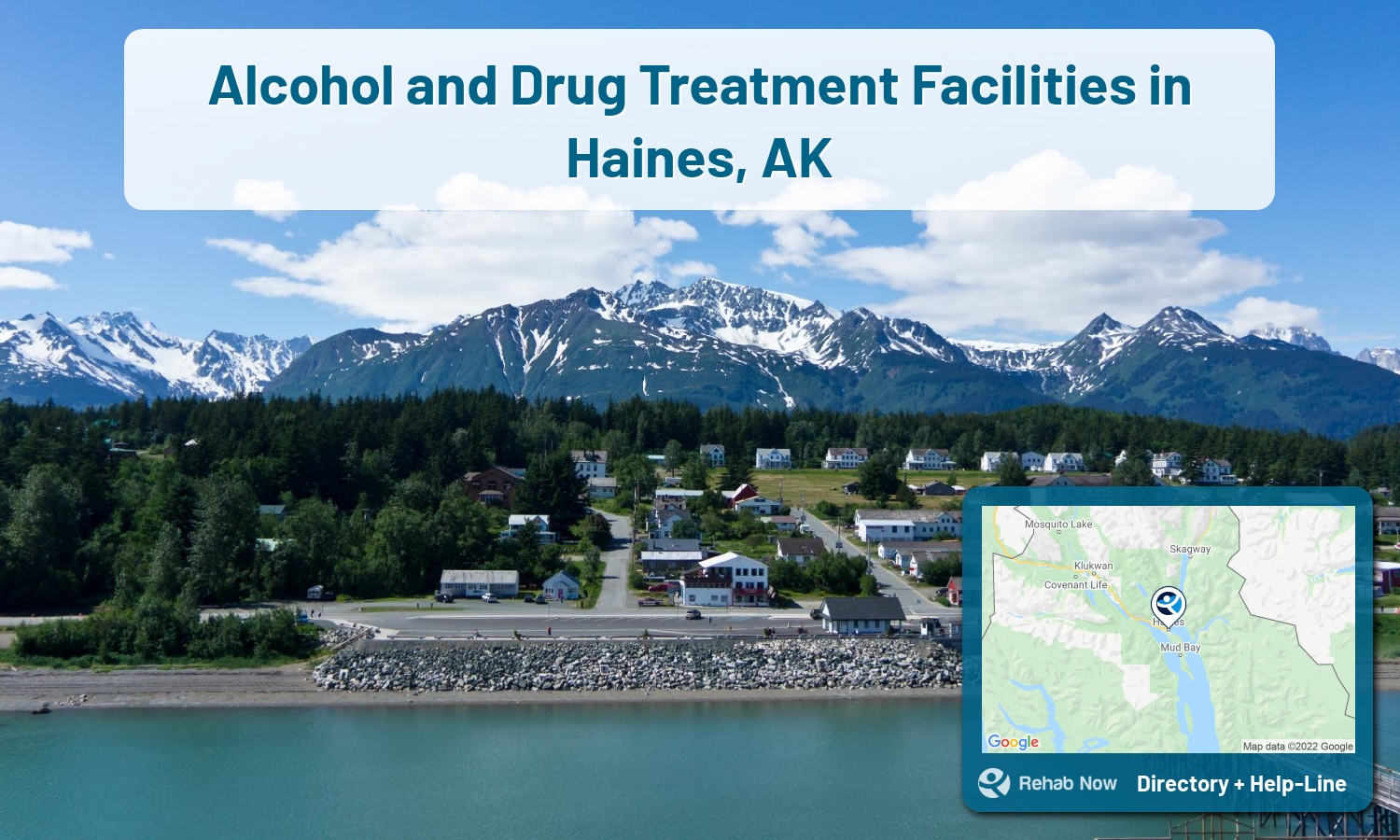 Haines, Alaska Treatment Centers. Find and research drug rehab centers, detox facilities, and treatment programs. Get the right help now!