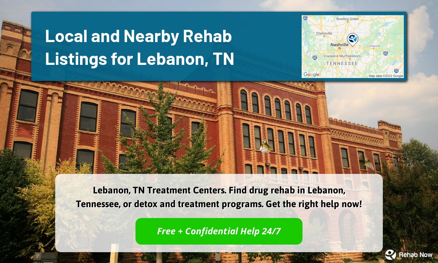 Lebanon, TN Treatment Centers. Find drug rehab in Lebanon, Tennessee, or detox and treatment programs. Get the right help now!