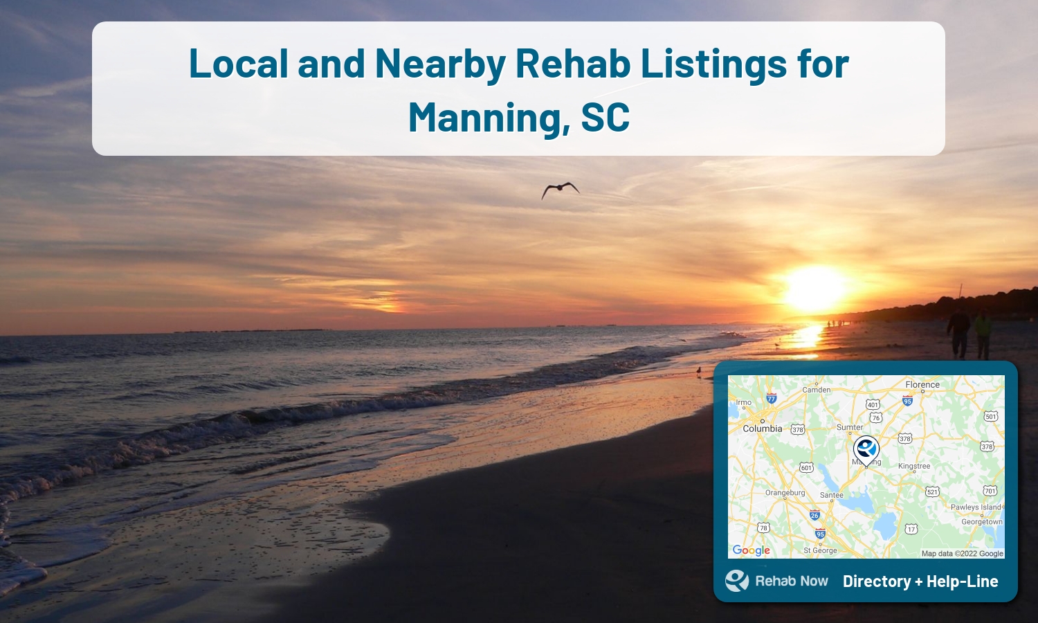 List of alcohol and drug treatment centers near you in Manning, South Carolina. Research certifications, programs, methods, pricing, and more.