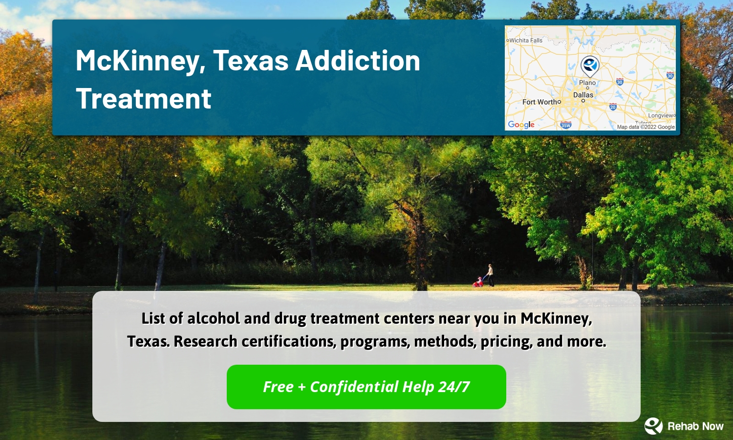 List of alcohol and drug treatment centers near you in McKinney, Texas. Research certifications, programs, methods, pricing, and more.