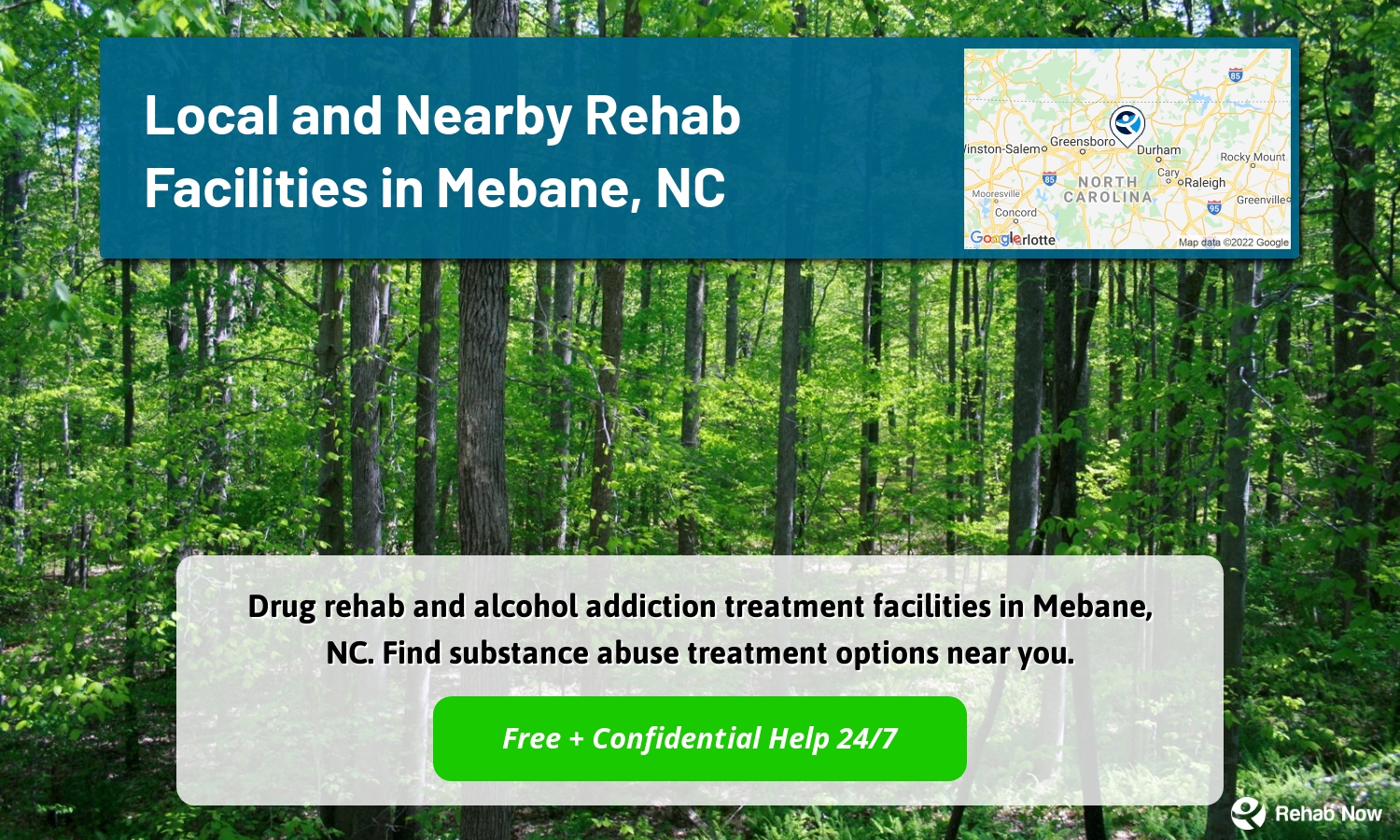Drug rehab and alcohol addiction treatment facilities in Mebane, NC. Find substance abuse treatment options near you.