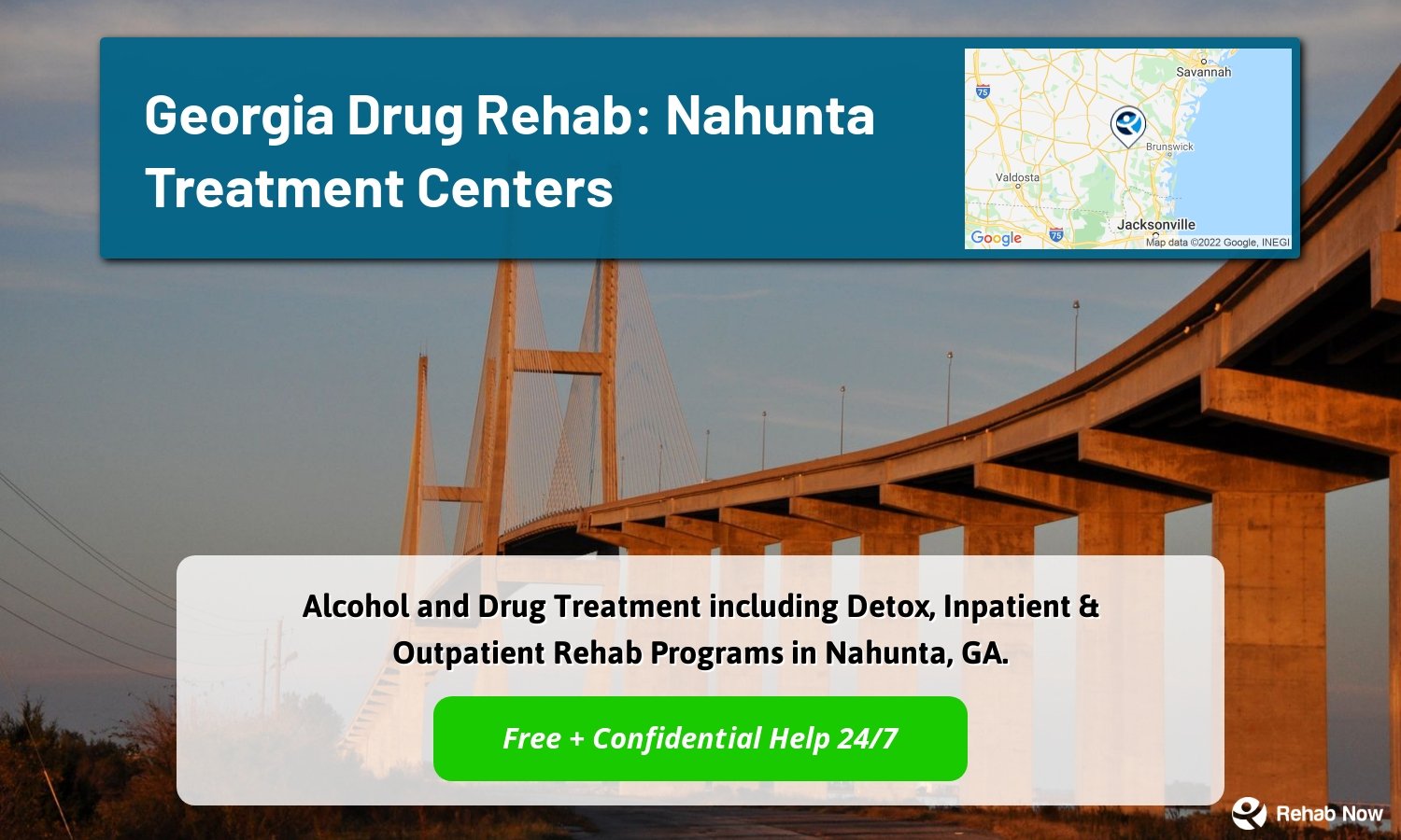 Alcohol and Drug Treatment including Detox, Inpatient & Outpatient Rehab Programs in Nahunta, GA.