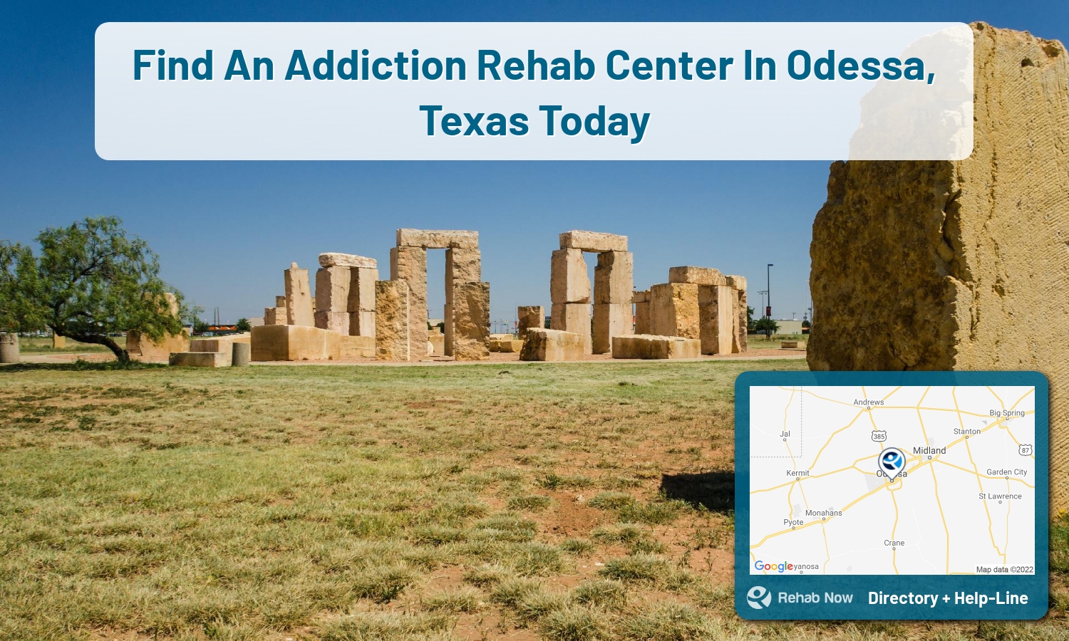 Ready to pick a rehab center in Odessa? Get off alcohol, opiates, and other drugs, by selecting top drug rehab centers in Texas