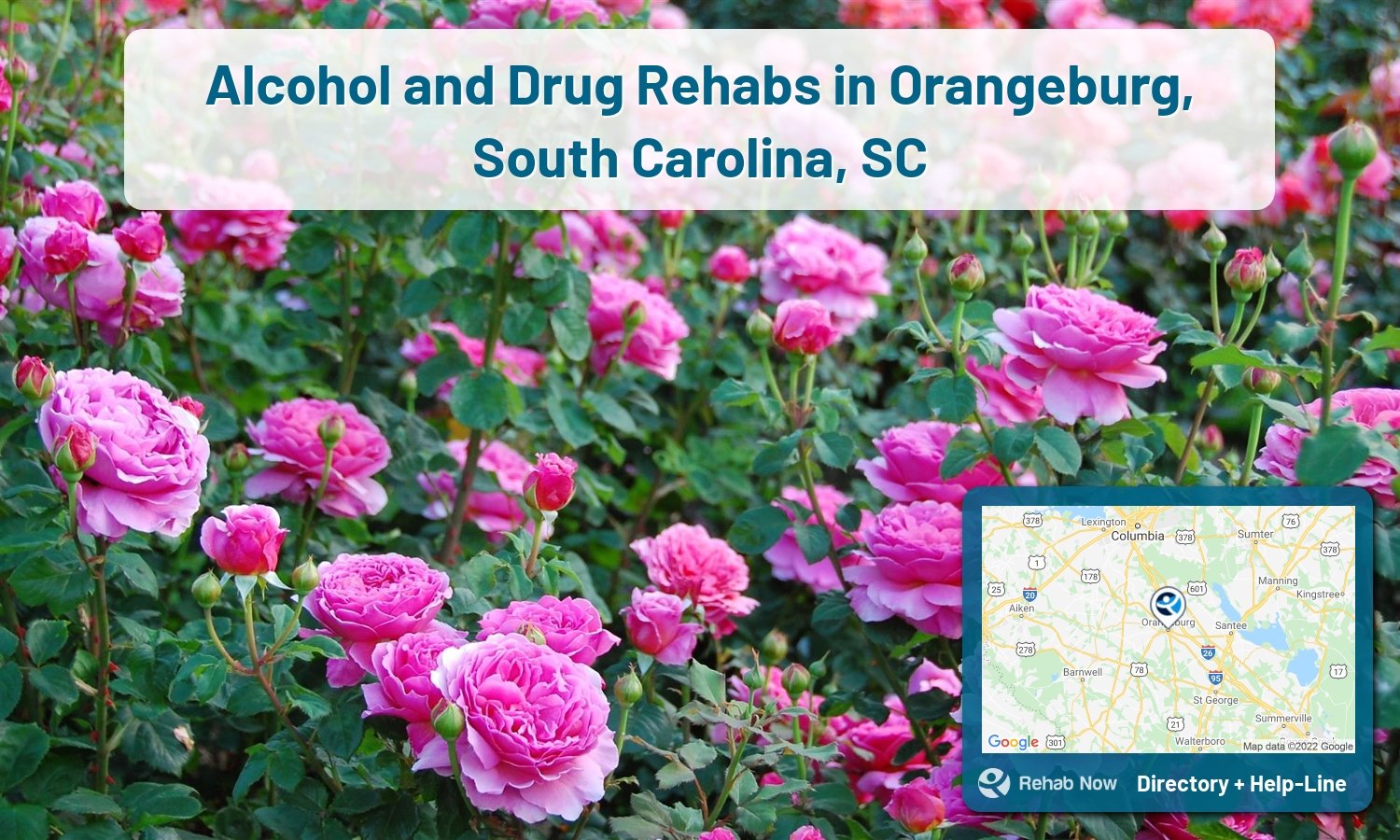 Ready to pick a rehab center in Orangeburg? Get off alcohol, opiates, and other drugs, by selecting top drug rehab centers in South Carolina